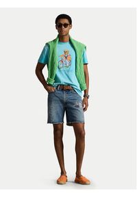 Polo Ralph Lauren T-Shirt 710B16613001 Niebieski Regular Fit. Typ kołnierza: polo. Kolor: niebieski. Materiał: bawełna #5