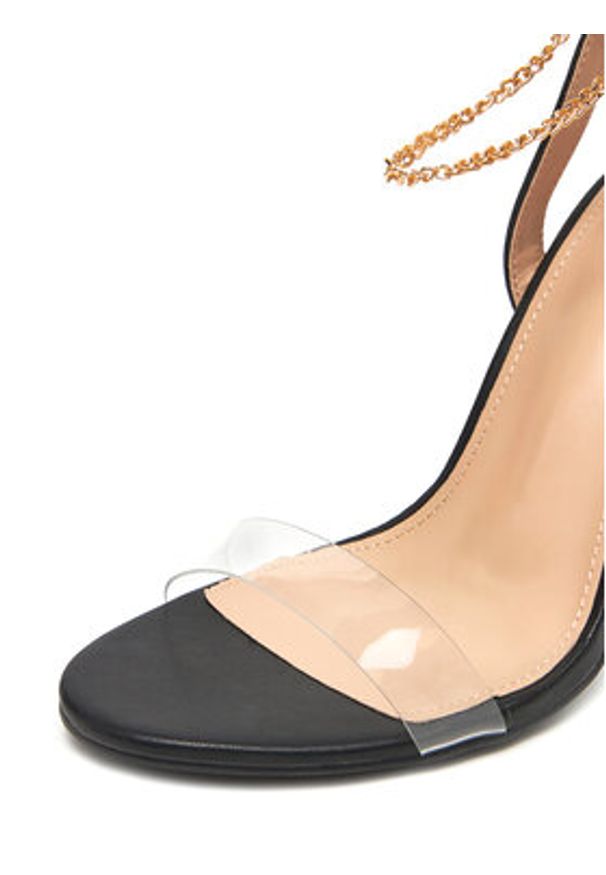 DeeZee Sandały RK0412-2 Czarny. Kolor: czarny. Materiał: skóra