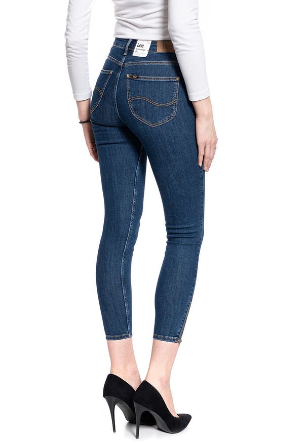 Lee - DAMSKIE SPODNIE JEANSOWE LEE Scarlett High Zip STONE TRAVIS L31BMOBJ 112107036