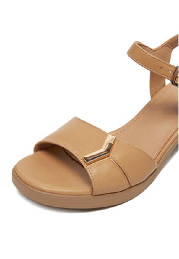Clara Barson Sandały WS10006-07 Beżowy. Kolor: beżowy. Materiał: materiał