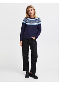 Fransa Sweter 20612945 Granatowy Regular Fit. Kolor: niebieski. Materiał: syntetyk #8