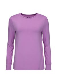 GLOMEX - T-shirt damski LOAP Byrcela długi rękaw fioletowy, M. Kolor: fioletowy. Materiał: poliester, elastan. Długość rękawa: długi rękaw. Długość: długie #1