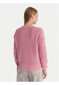 Guess Jeans Sweter W6RR20 Z3HM1 Różowy Classic Fit. Kolor: różowy. Materiał: bawełna #3