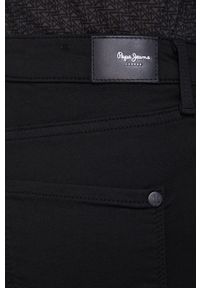 Pepe Jeans Spodnie Regent damskie high waist. Stan: podwyższony. Kolor: czarny. Materiał: tkanina #2