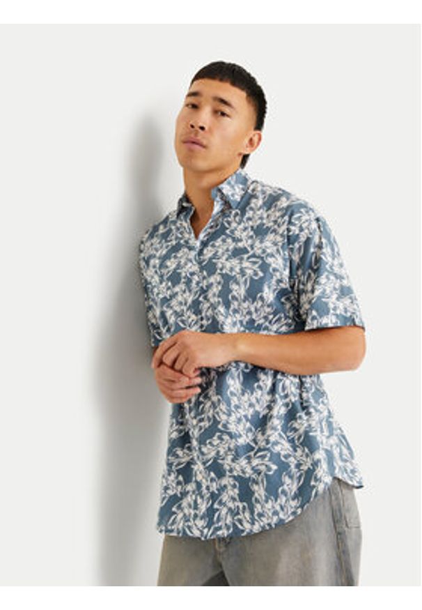 Jack & Jones Koszula Joshua 12271089 Niebieski Wide Fit. Kolor: niebieski. Materiał: bawełna