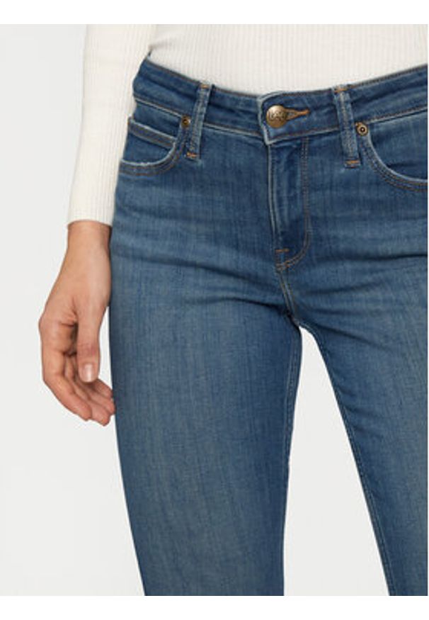 Lee Jeansy 112355242 Niebieski Regular Fit. Kolor: niebieski