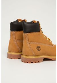 Timberland - Workery zamszowe Premium 6. Nosek buta: okrągły. Zapięcie: sznurówki. Kolor: złoty, wielokolorowy, brązowy. Materiał: zamsz. Szerokość cholewki: normalna. Wysokość obcasa: bez obcasa, niski #3