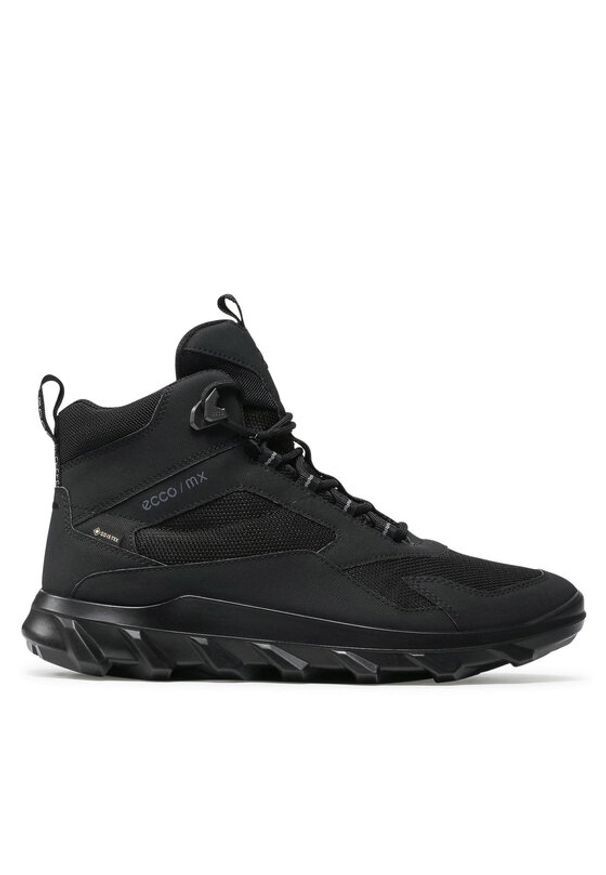 ecco - ECCO Trekkingi Mx Low Mid Gtx Tex GORE-TEX 82022451052 Czarny. Kolor: czarny. Materiał: materiał. Technologia: Gore-Tex. Sport: turystyka piesza