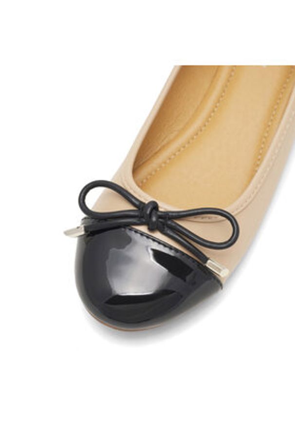 Jenny Fairy Baleriny Cheriee NSW23W23075 Beżowy. Kolor: beżowy. Materiał: syntetyk, skóra