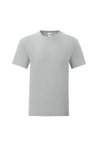 FRUIT OF THE LOOM - Kultowa Koszulka Unisex Dla Dorosłych. Kolor: szary