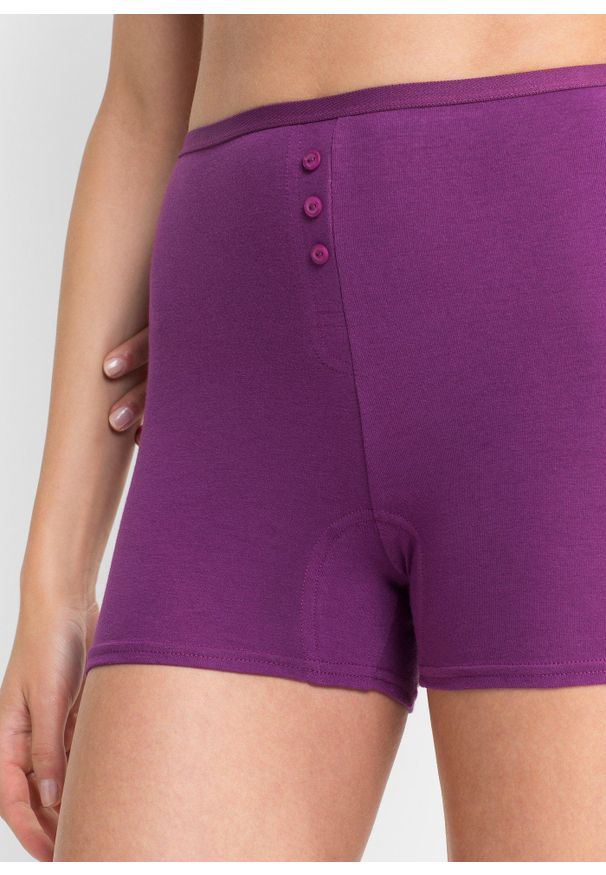 bonprix - Bokserki damskie z wysoką talią (4 pary). Kolor: czarny
