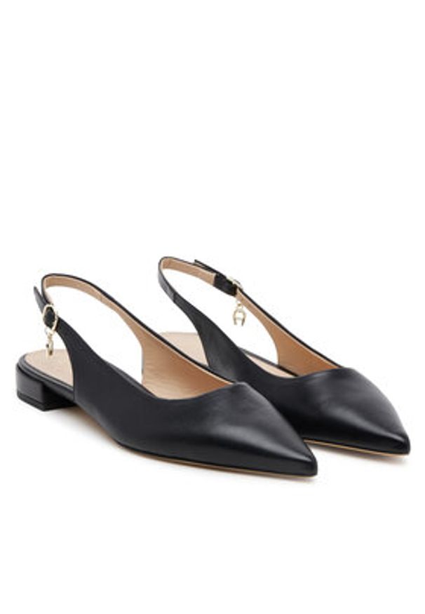 Aigner Czółenka Alina 4F 1251210 Czarny. Kolor: czarny. Materiał: skóra