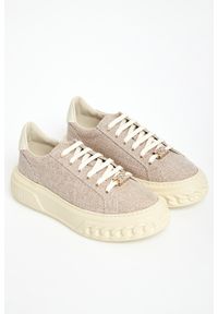 Casadei - Sneakersy damskie skórzane CASADEI. Materiał: skóra