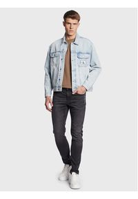 Calvin Klein Jeans Kurtka jeansowa J30J322381 Błękitny Regular Fit. Kolor: niebieski. Materiał: bawełna
