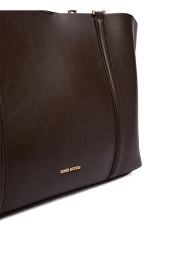 Gino Rossi - GINO ROSSI Torebka CEO-YANAY Brązowy ciemny. Kolor: brązowy. Materiał: skórzane
