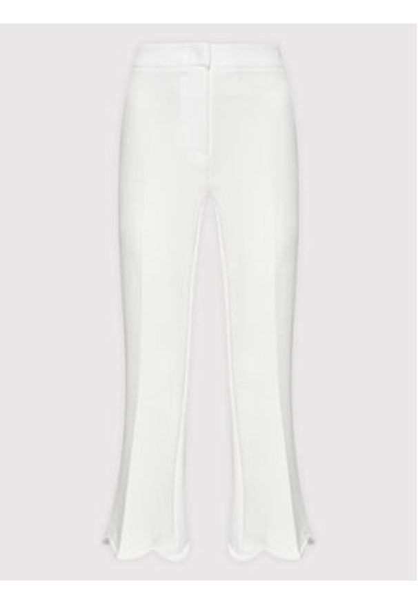 Babylon Spodnie materiałowe P_MF0602 Biały Regular Fit. Kolor: biały. Materiał: syntetyk, materiał