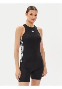 Adidas - adidas Top AEROREADY Train Essentials Regular 3-Stripes Tank Top HR7815 Czarny Slim Fit. Kolor: czarny. Materiał: syntetyk