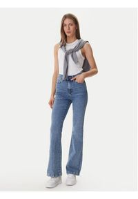 DKNY Top DJ5T1694 Biały Slim Fit. Kolor: biały. Materiał: bawełna #3