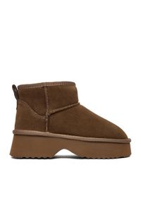 Badura Śniegowce EO-ANIKA-TS6302-01 Brązowy. Kolor: brązowy. Materiał: zamsz, skóra