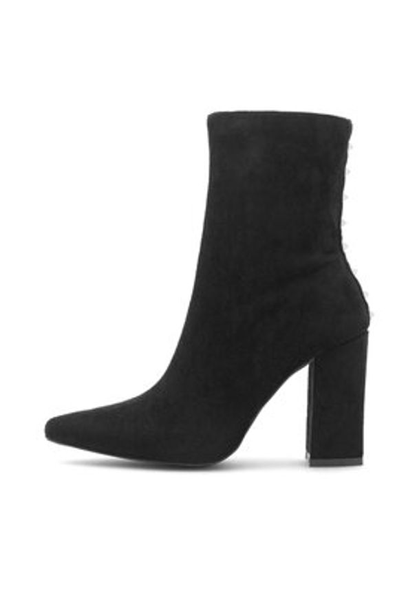DeeZee Botki RAQUEL HCL230103 Czarny. Kolor: czarny. Materiał: materiał