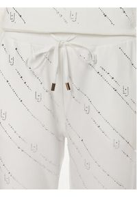 Liu Jo Sport Spodnie dresowe TA4172 FS090 Écru Regular Fit. Materiał: bawełna #3