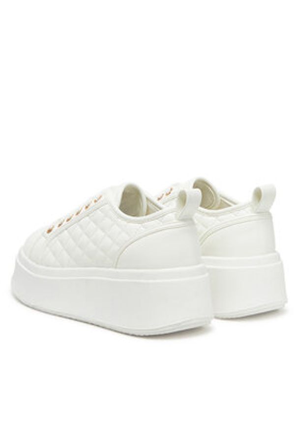 DeeZee Sneakersy AM25237-D Biały. Kolor: biały. Materiał: skóra