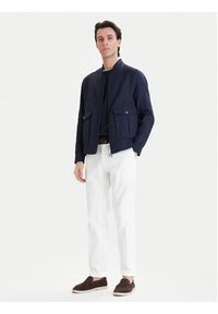 Bugatti Kurtka bomber 171300-11045 Granatowy Regular Fit. Kolor: niebieski. Materiał: len #3