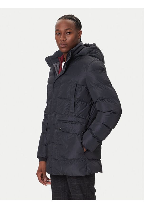 Geox Kurtka zimowa Leitan M5628B T3266 F9112 Czarny Regular Fit. Kolor: czarny. Materiał: syntetyk. Sezon: zima