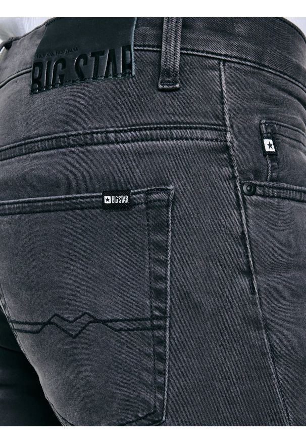 Big-Star - Jeansy męskie skinny szare Deric 893. Okazja: na co dzień. Kolor: szary. Styl: casual