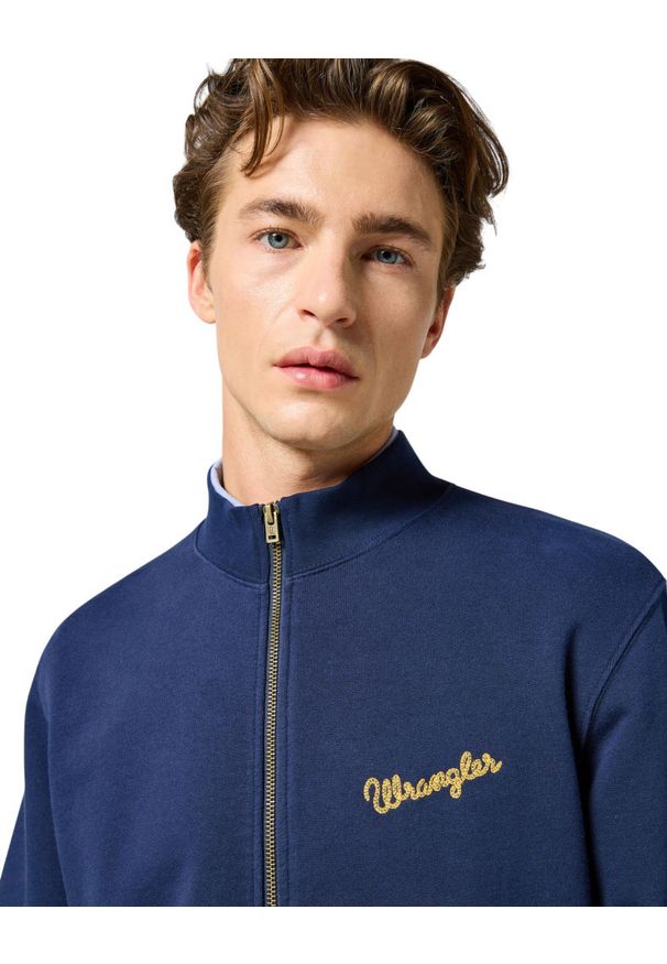 Wrangler - MESKA BLUZA WRANGLER FUNNEL NECK ZIP NAVY 112350547