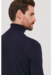 Selected Homme - Sweter. Typ kołnierza: golf. Kolor: niebieski. Materiał: materiał. Długość rękawa: długi rękaw. Długość: długie #4