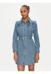Morgan Sukienka jeansowa 251-RICOLI Szary Regular Fit. Kolor: szary. Materiał: bawełna #1