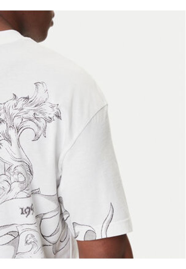 Hugo - HUGO T-Shirt Duarms 50542817 Biały Oversize. Kolor: biały. Materiał: bawełna