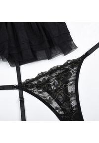 Intica - Komplet bielizny z falbanką i koronką dla kobiet Leontine. Kolor: biały. Materiał: koronka. Wzór: koronka #4