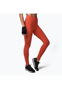 Legginsy treningowe damskie STRONG ID. Kolor: żółty, wielokolorowy, pomarańczowy. Materiał: poliester