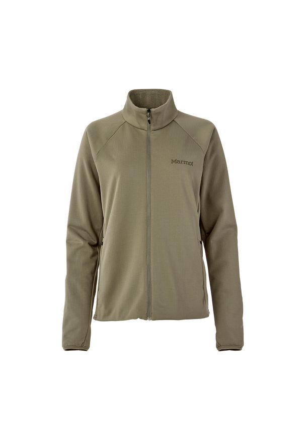 Bluza polarowa damska Marmot Leconte Hoodless. Kolor: zielony. Materiał: polar