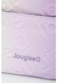 Desigual plecak damski kolor fioletowy mały wzorzysty. Kolor: fioletowy