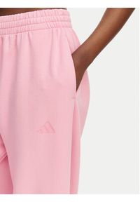 Adidas - adidas Spodnie dresowe Soft Lux KA7019 Różowy Loose Fit. Kolor: różowy. Materiał: syntetyk #3