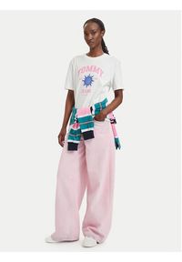 Tommy Jeans T-Shirt Novelty DW0DW23159 Biały Relaxed Fit. Kolor: biały. Materiał: bawełna #5