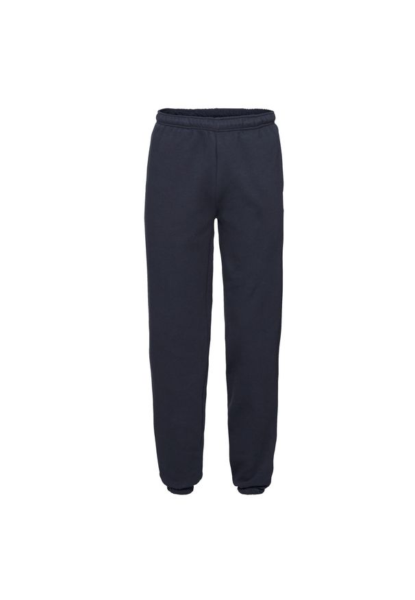 FRUIT OF THE LOOM - Spodnie Do Biegania Unisex Premium Z Elastycznymi Mankietami Dla Dorosłych. Kolor: niebieski
