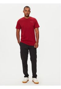 Tommy Jeans T-Shirt Linear Chest DM0DM18555 Czerwony Slim Fit. Kolor: czerwony. Materiał: bawełna #3