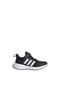 Buty do chodzenia dla dzieci Adidas FortaRun 2.0 Cloudfoam Elastic Lace. Kolor: czarny, biały, wielokolorowy. Materiał: materiał. Model: Adidas Cloudfoam. Sport: turystyka piesza