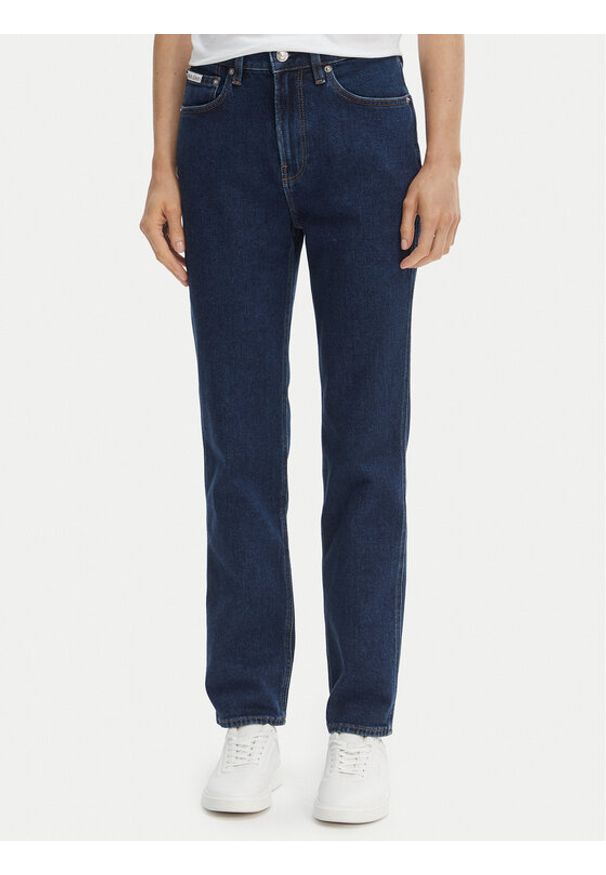 Calvin Klein Jeans Jeansy Archive LV047F749G Granatowy Slim Fit. Kolor: niebieski