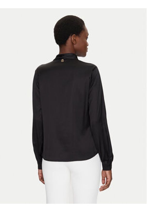 Fracomina Bluzka FS25ST1001W73201 Czarny Regular Fit. Kolor: czarny. Materiał: syntetyk