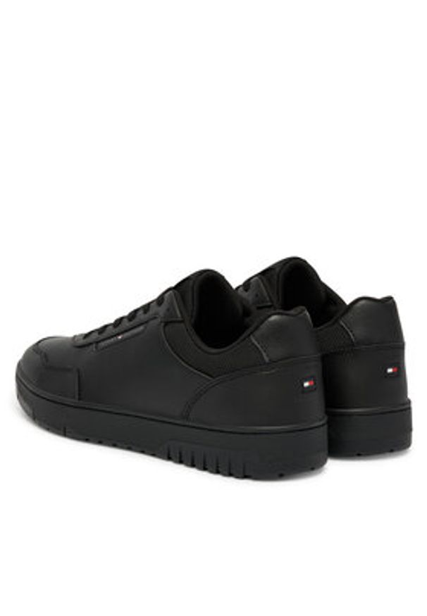TOMMY HILFIGER - Tommy Hilfiger Sneakersy Th Basket Core Lite Lth FM0FM05713 Czarny. Kolor: czarny. Materiał: skóra