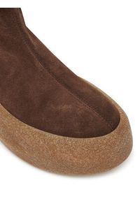 Vic Matié Botki 1F2308D HF04D020350 Brązowy. Kolor: brązowy. Materiał: zamsz, skóra