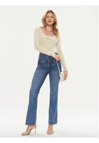 Guess Body Allycia V4RP05 KC2V0 Beżowy Slim Fit. Kolor: beżowy. Materiał: syntetyk #5