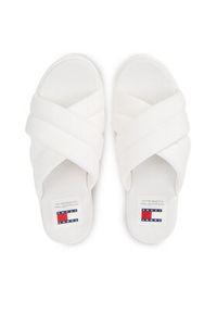 Tommy Jeans Klapki Tjw Lettering Flatform Sandal EN0EN02465 Écru. Materiał: materiał #3