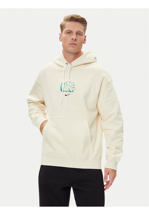 Nike Bluza Solo Swoosh HQ4181 Żółty Regular Fit. Kolor: żółty. Materiał: bawełna