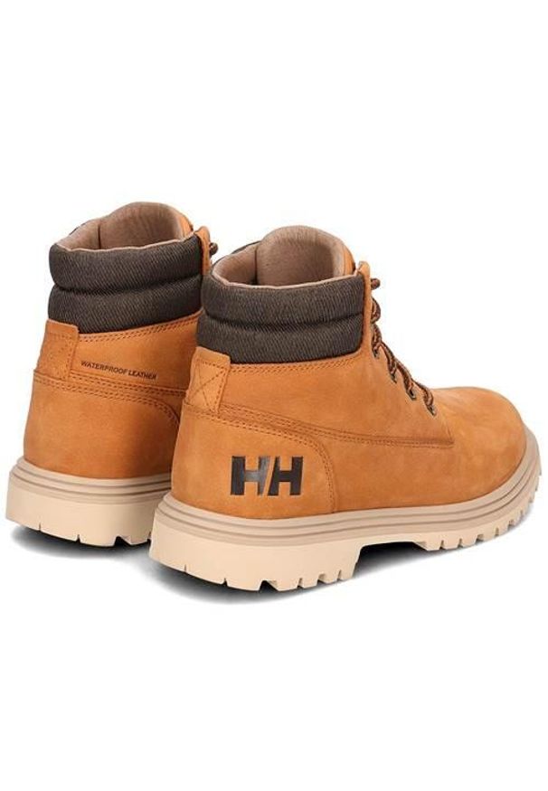 Buty do chodzenia damskie Helly Hansen W Fremont. Wysokość cholewki: za kostkę. Zapięcie: sznurówki. Kolor: żółty. Materiał: tkanina, skóra. Szerokość cholewki: normalna. Sport: turystyka piesza